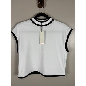 Calia Rib Mock Crop Tank Women’s Medium | NWT Athletic Crop Top Ribbed